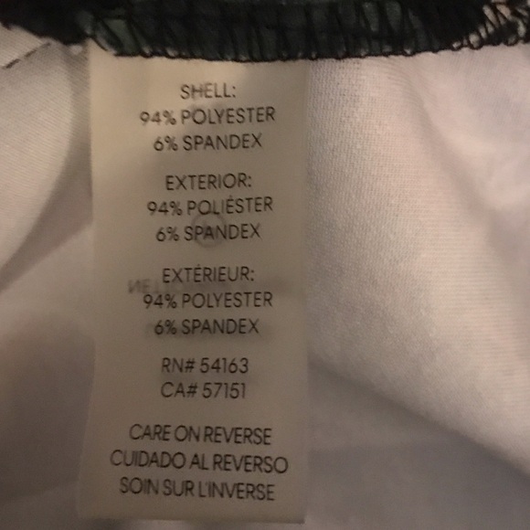 Calvin Klein Black Floral 3/4 Sleeve Dress - Picture 6 of 6